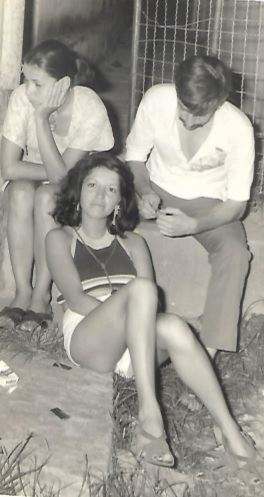 Carnaval São Geraldo 1973 - Lenita, eu e a sua tia