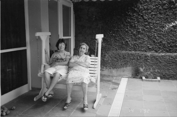 D. Laurinha e Dulce na casa da Júlia em Campinas 1992